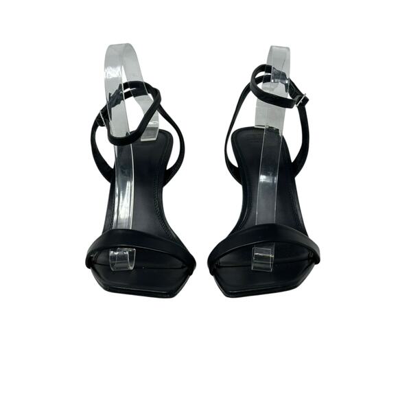 ASOS DESIGN black strappy heeled sandals size 8 - Picture 6 of 15